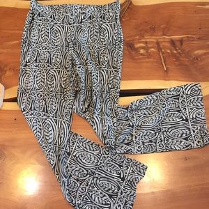Wide legged patterned pants